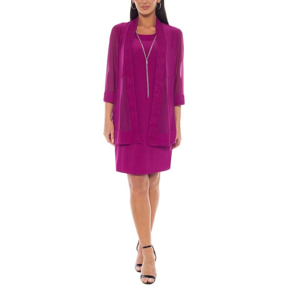 Marina Womens  Two Piece Mini Dress, Pink